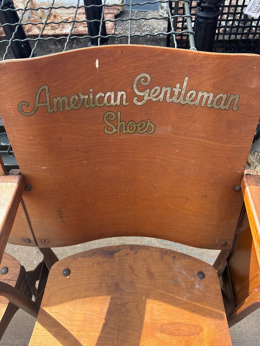 3 SEATED THEATRE BENCH WITH ADVERTISMENT