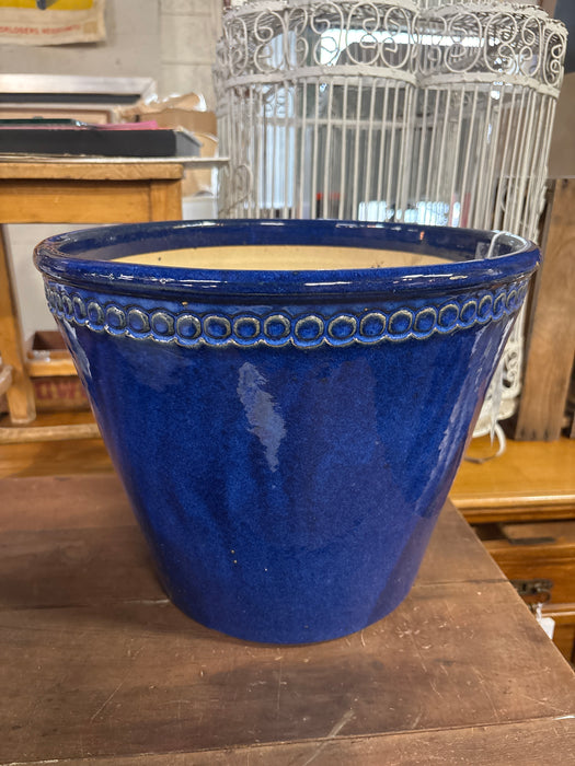 BLUE TERRACOTTA POT