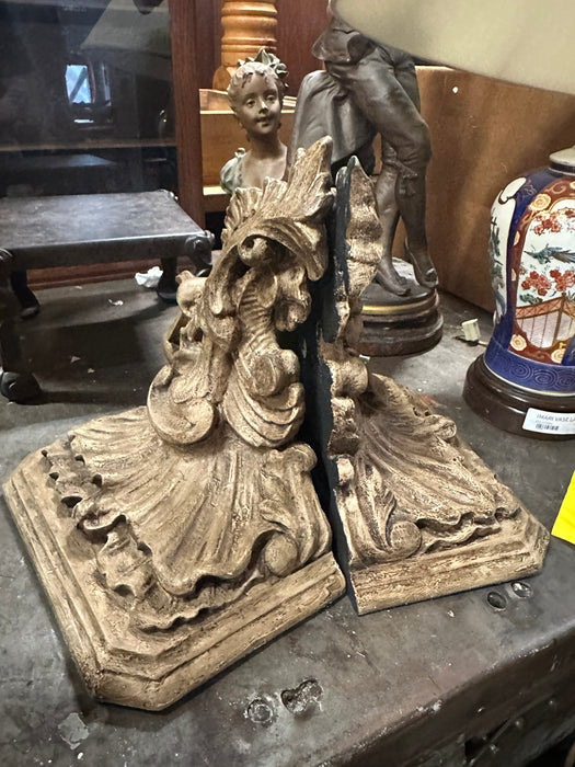 PAIR OF CAST FRENCH STYLE WALL SCONCES