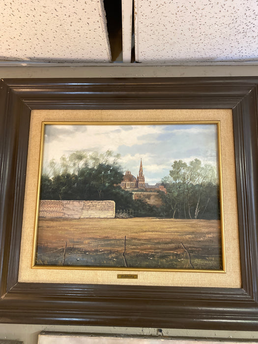 JOSE ANTONIO RICHKARDAY SIGNED OIL ON BOARD