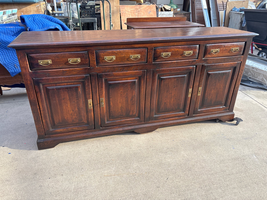 DARK RUSTIC OAK SIDEBOARD