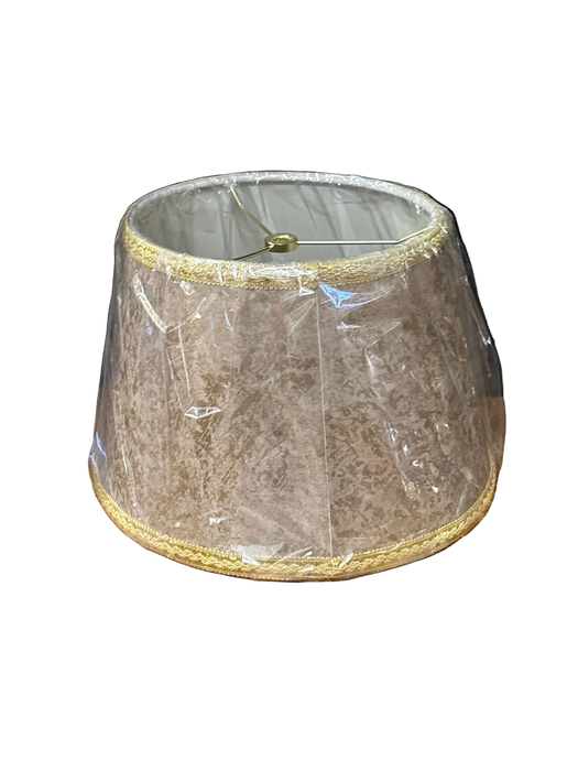 SMALL ROUND GREEN LAMP SHADE WITH DESIGN 1 OF 5