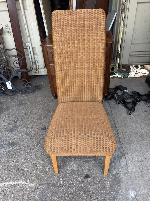 SET OF 6 LLOYD LOOM LIGHT WICKER CHAIRS
