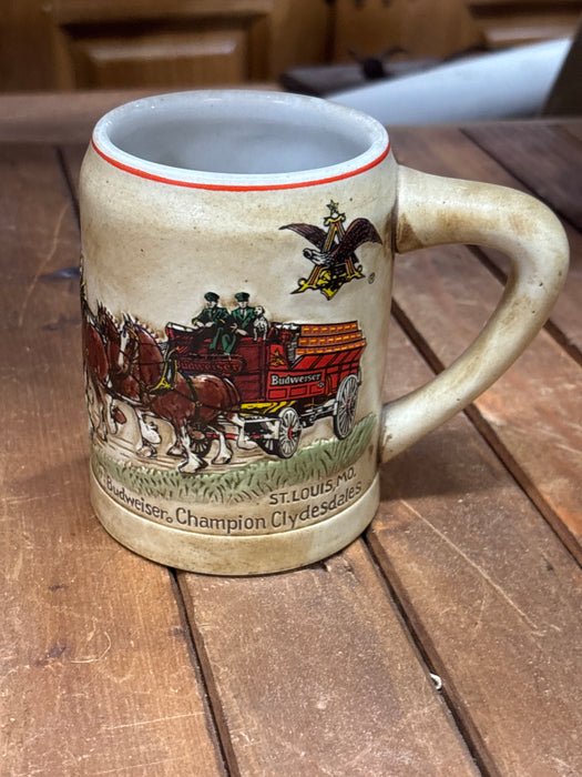 1980 CLYESDALE COLLECTIBLE BUDWEISER BEER MUG