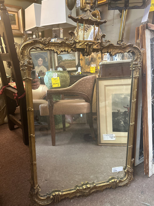 1937 ORIENTAL ORNATE GOLD MIRROR