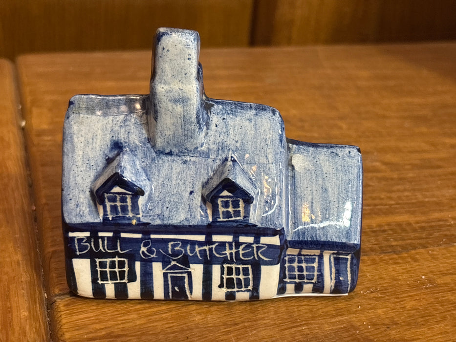 SMALL BULL AND BUTCHER SHOP MODEL