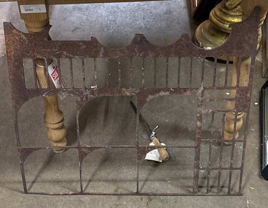 RUST COLORED METAL ART PANEL