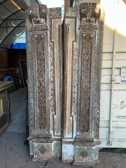 PAIR OF 18TH CENTURY PILASTERS OR DOOR FRAMING