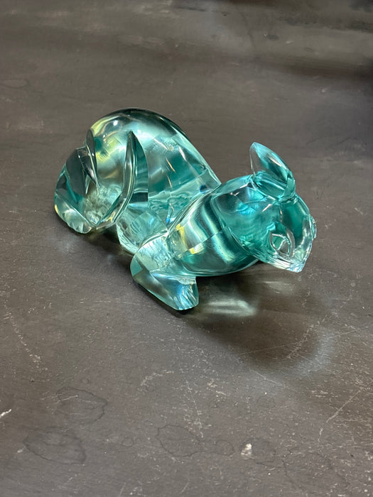 CRYSTAL AQUAMARINE ANIMAL FIGURE