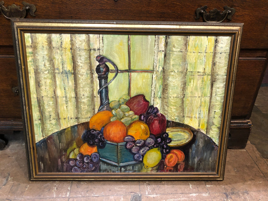 FRAMED FRUIT STILL LIFE PAINTINGSTILL