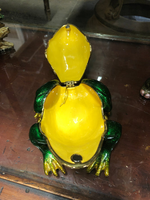 LARGE JEWELED FROG BOX