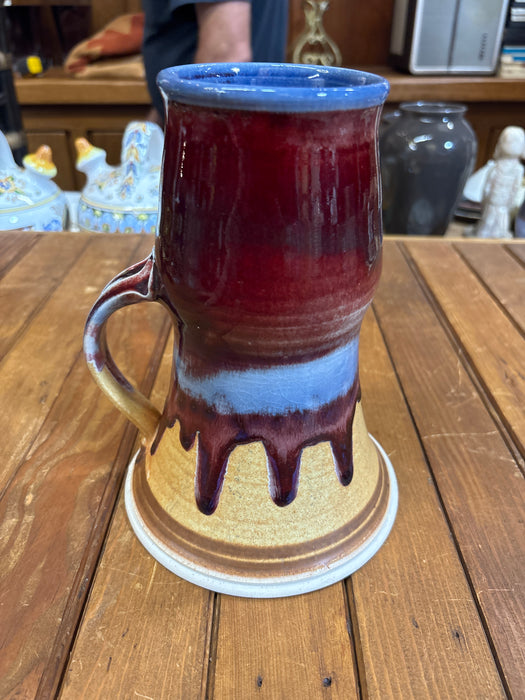 LARGE HAND THROWN TANKARD