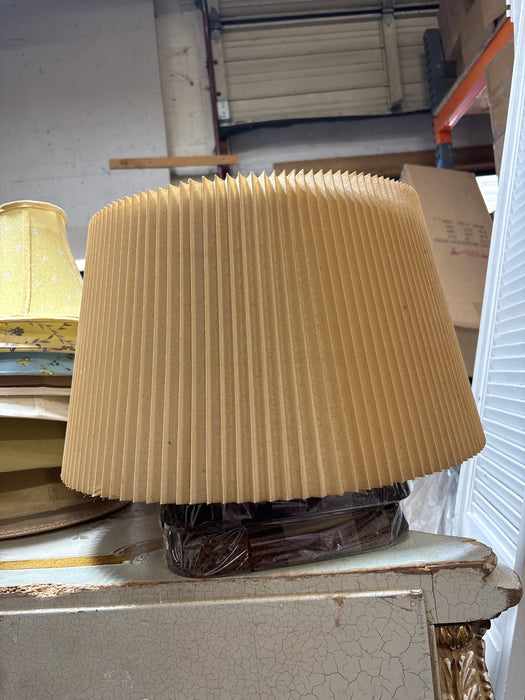 LARGE VINTAGE CORRUGATED PAPER SHADE