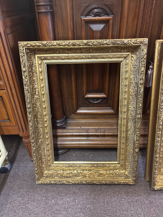 MEDIUM ORNATE GILT FRAME WITH FLOWERS 1 EACH OF 2