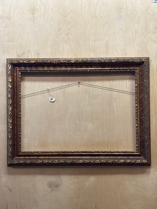 LARGE ORNATE DARK GILT FRAME
