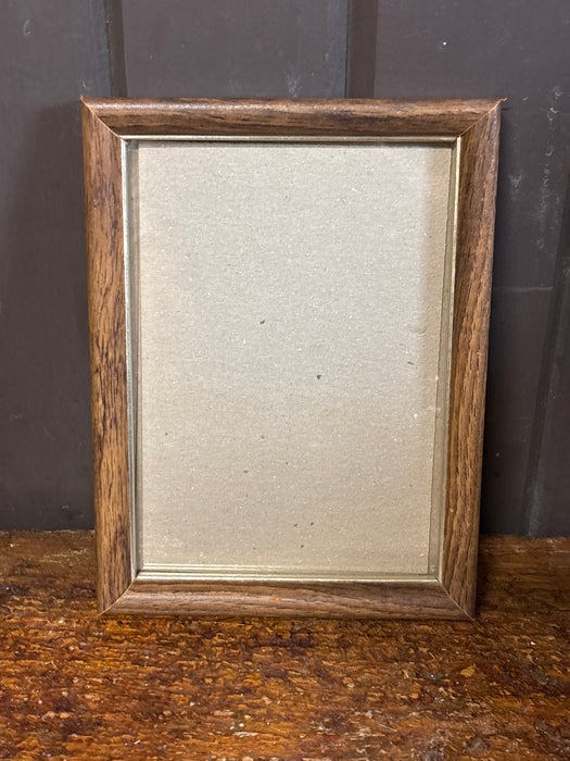 SMALL BROWN OAK FRAME