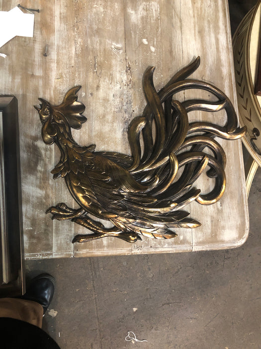 LARGE GOLD SYRACOWOOD ROOSTER