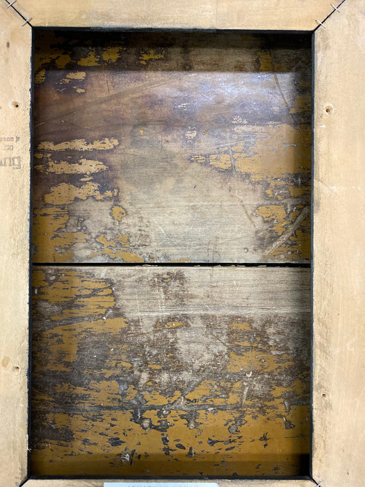 SMALL WOOD SILVER LEAD MODERN FRAME