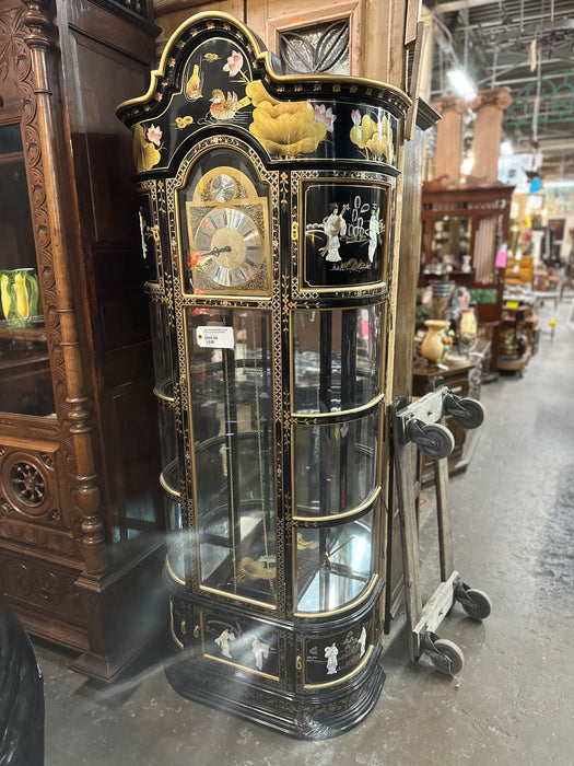 TALL ASIAN GRANDFATHER STYLE CLOCK AS FOUND