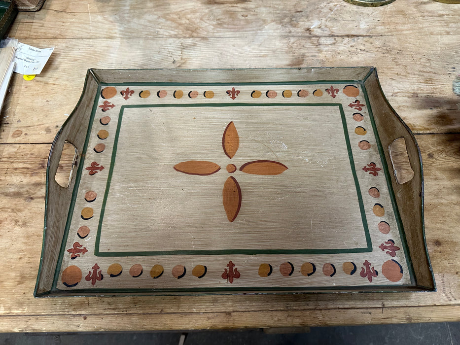 BROWN TOLE TRAY