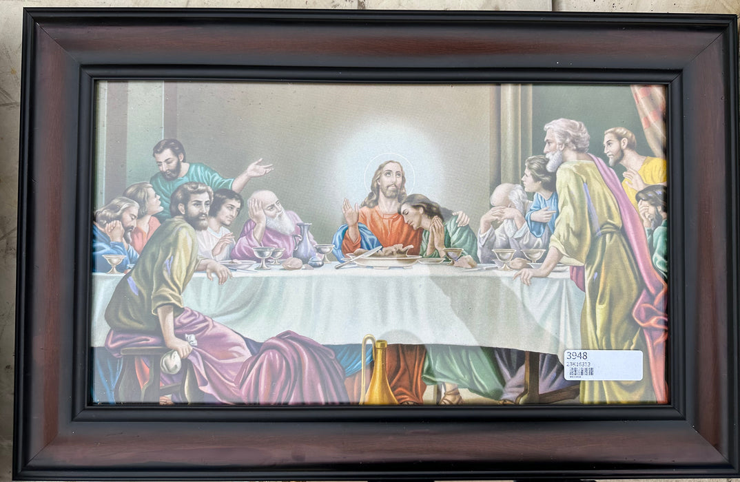 WELL FRAMED PRINT OF THE LAST SUPPER