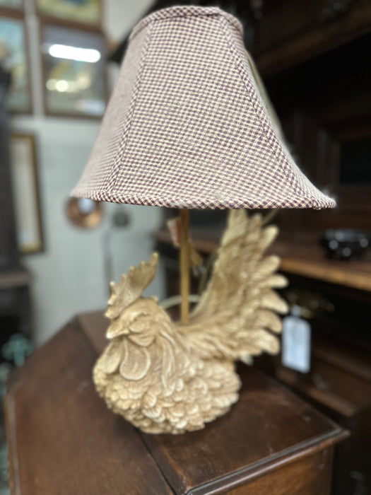COMPOSITION ROOSTER LAMP