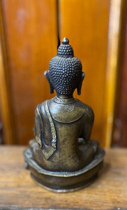 BRONZE MEDITATING BUDDHA