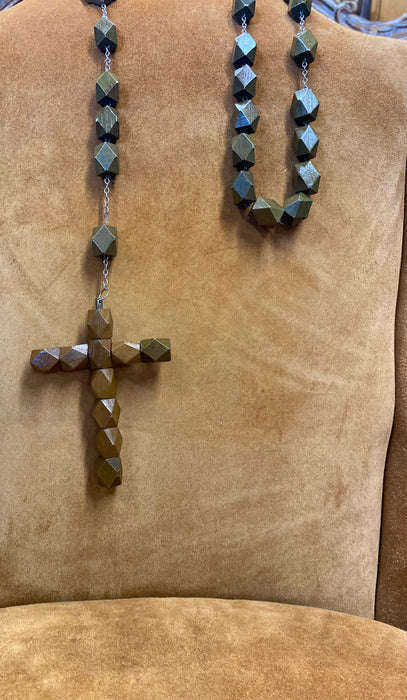 WOODEN GIANT ROSARY BEADS