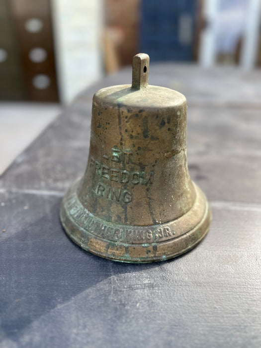 BRASS BELL NO CLAPPER MLK LET FREEDOM RING