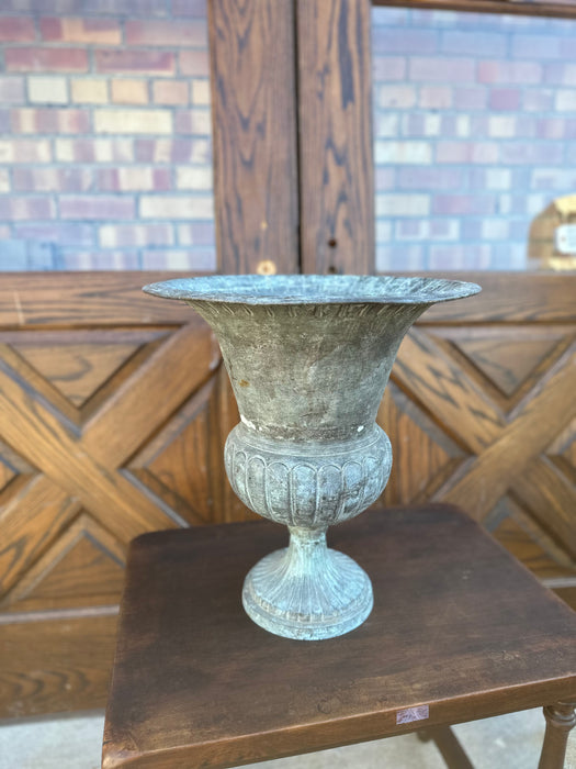 METAL GARDEN URN