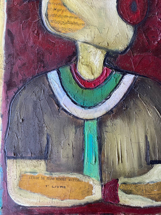 LUNA NUEVO PAINTING OF MAN IN HAT