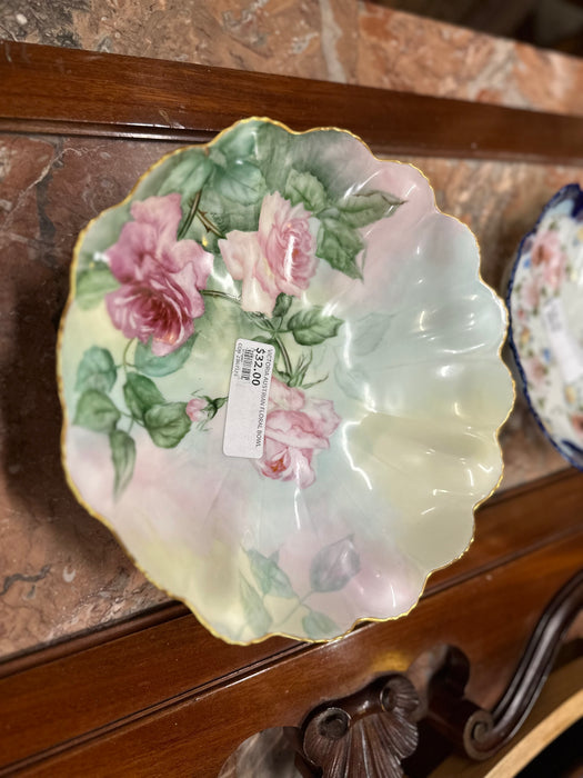 VICTORIA AUSTRIAN FLORAL BOWL