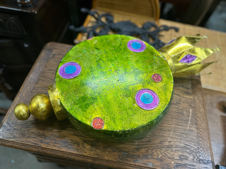 LARGE PAINTED ORNAMENT