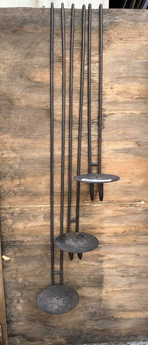 4 PIECE IRON HANGING CANDLE SCONCES