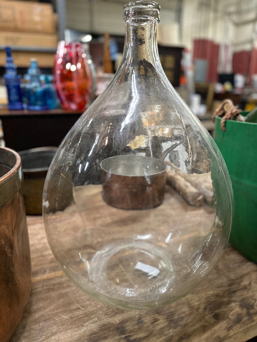 LARGE CLEAR WINE BOTTLE