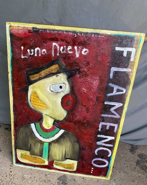 LUNA NUEVO PAINTING OF MAN IN HAT