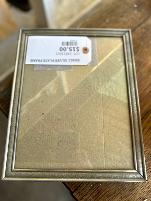 SMALL SILVER PLATE FRAME