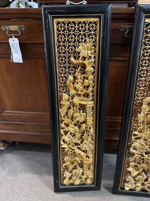 GOLD CHINESE PANEL CARVED
