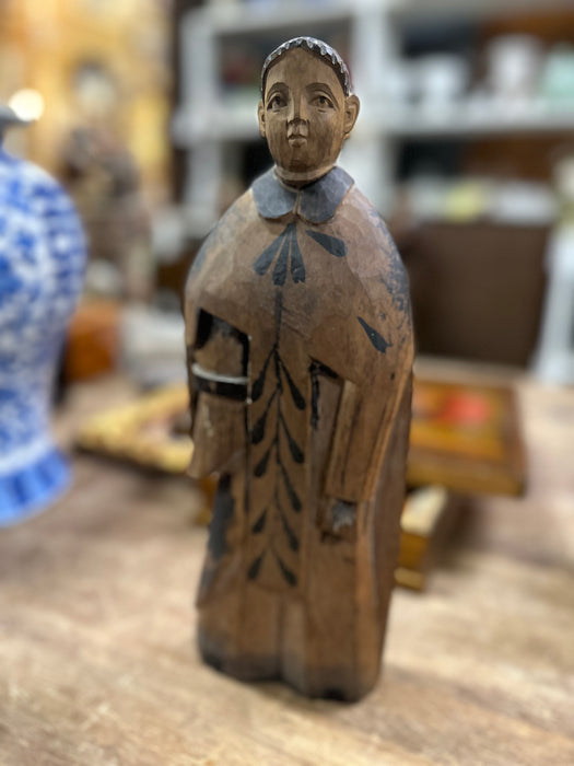 MONK CARVED FIGURE