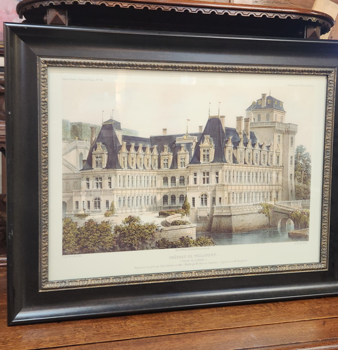 LARGE  CHATEAU PRINT- NOT OLD