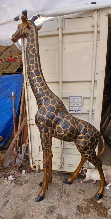 LARGE BRONZE GIRAFFE