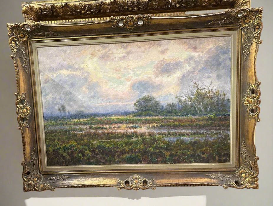 LARGE BELGIAN OPEN FIELD LANDSCAPE