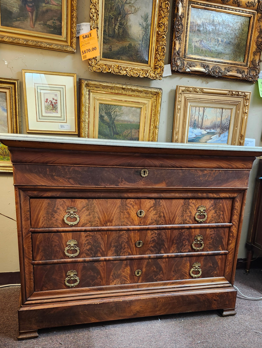 CHARLES X MARBLE TOP 5 DRAWER
