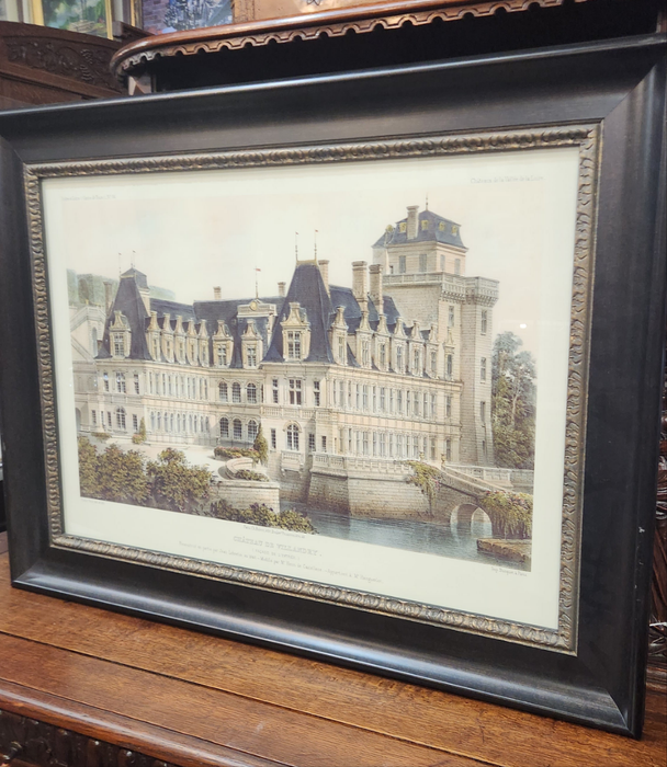 LARGE  CHATEAU PRINT- NOT OLD