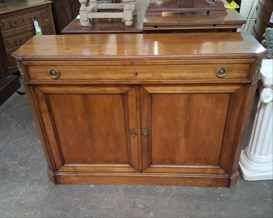 LOUIS XVI CHERRY CONSOLE CABINET