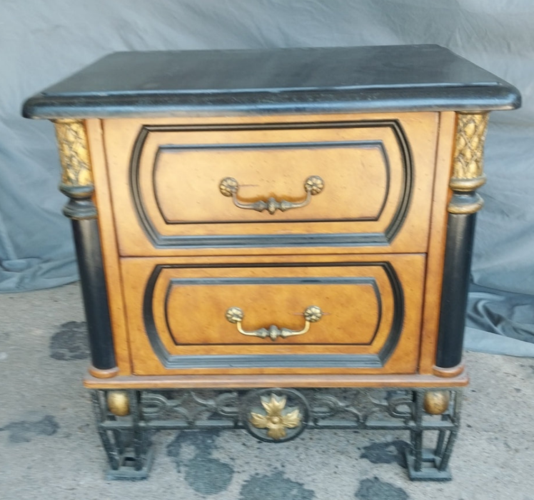 GRANITE TOP 2 DRAWER CHEST