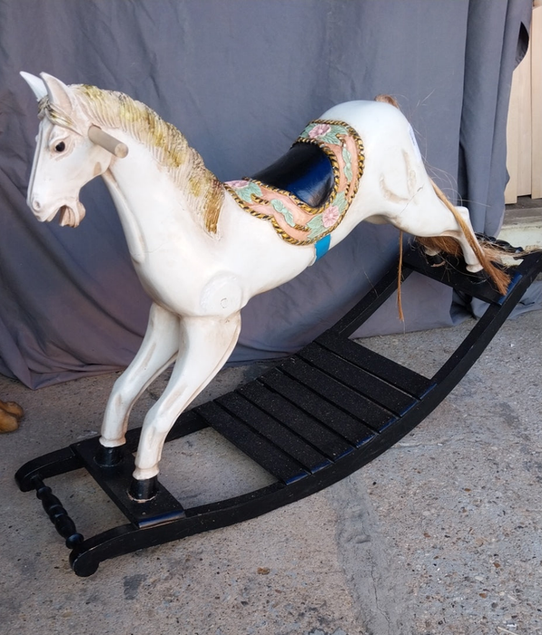 WOOD ROCKING HORSE