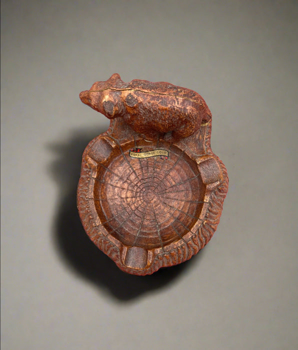 SYROCCO WOOD BEAR ASHTRAY