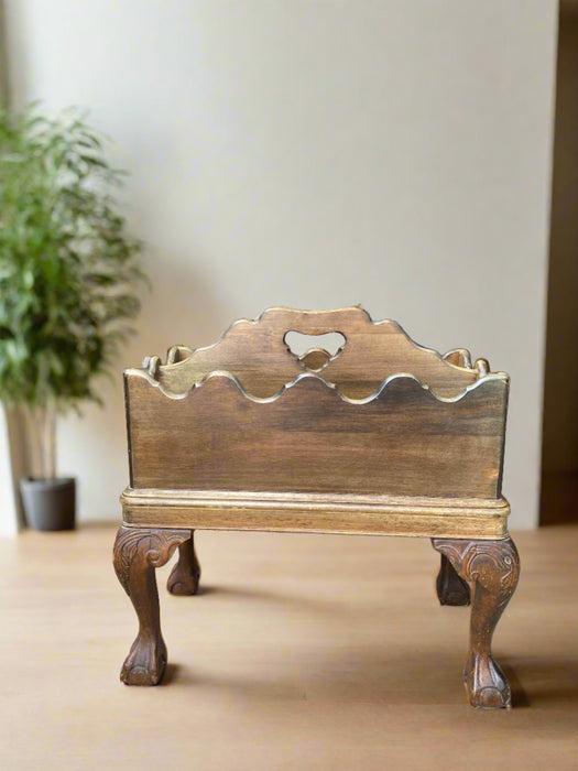 CHIPPENDALE PAINTED MAGAZINE RACK
