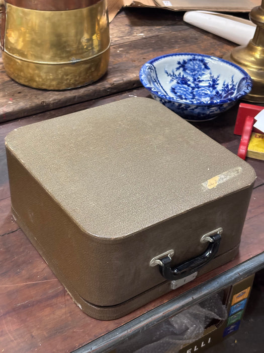 GREEN REMINGTON TYPEWRITER AND CASE